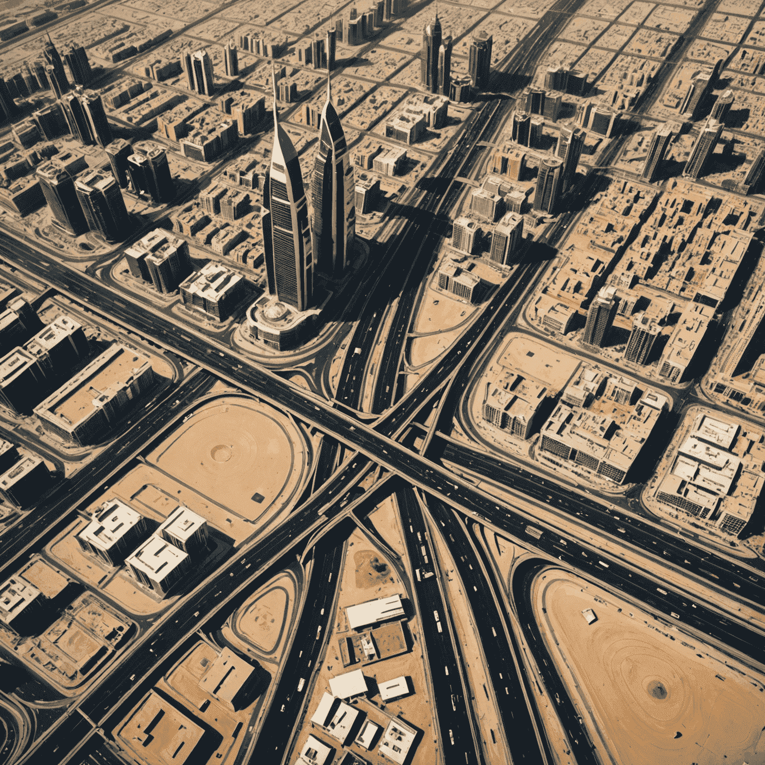 Map showing the location of UAE iCar Rentals on Sheikh Zayed Road, Dubai. The map highlights the bustling area around the rental office, showcasing nearby landmarks and main roads for easy navigation.